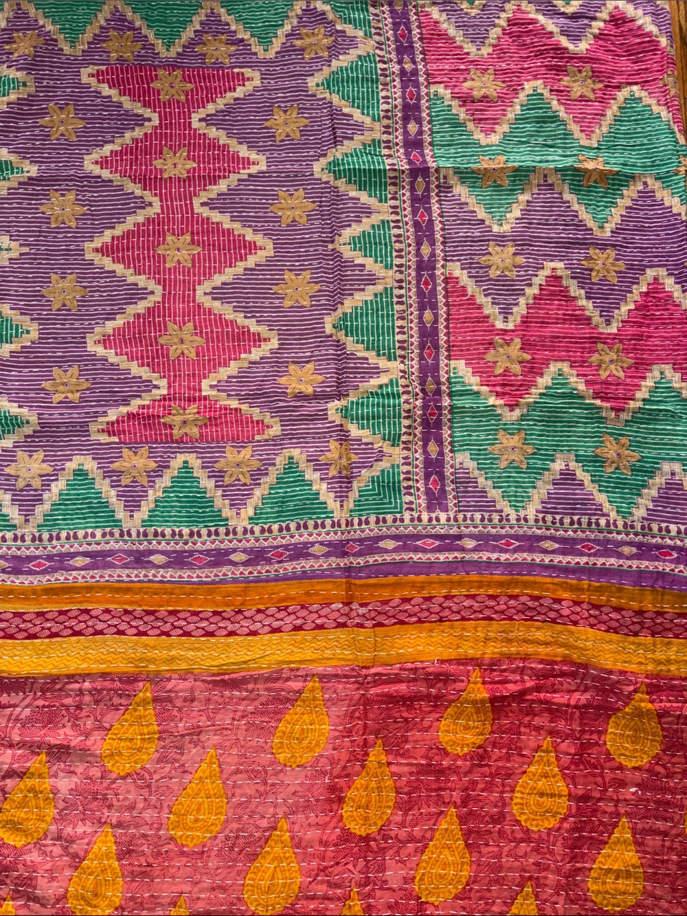 Kantha Throw #6 100% Cotton